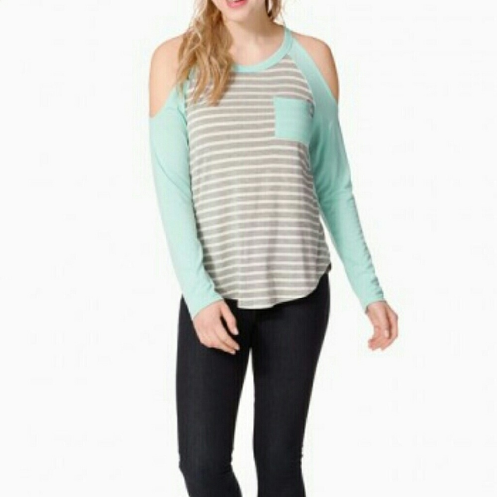 Cold shoulder shirt..